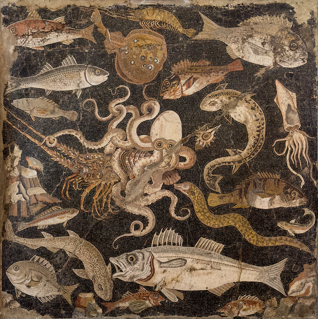 Mosaic Shark Pompeii